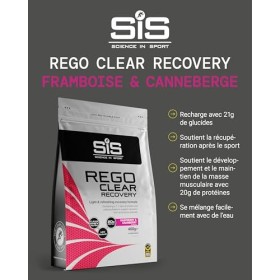 Science in Sport | Poudre Clear Isolate pour Shake de récupération | Développement musculaire | Framboise & Canneberge | 460g