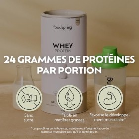 foodspring - Poudre de protéines whey neutre - Avec 24 g de protéines de croissance musculaire, solubilité parfaite, ultra-fi