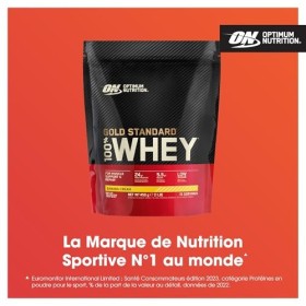 ON Gold Standard 100% Whey pour soutenir et réparer les muscles, faible en sucre, riche en protéines, avec glutamine et BCAA,