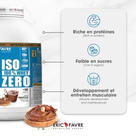 ISO WHEY ZERO 100% Pure Whey Protéine Isolate Savoureuse, Prise de Masse Musculaire - Assimilable Rapidement - Laboratoire Er