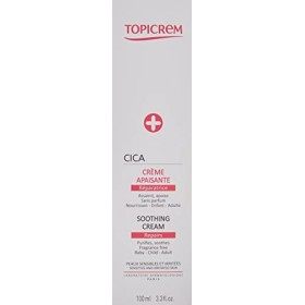 Topicrem - Cica, Crème Apaisante au Zinc et à l’Acide Hyaluronique - Apaise les Irritations Cutanées - Soin pour Peau Sensibl