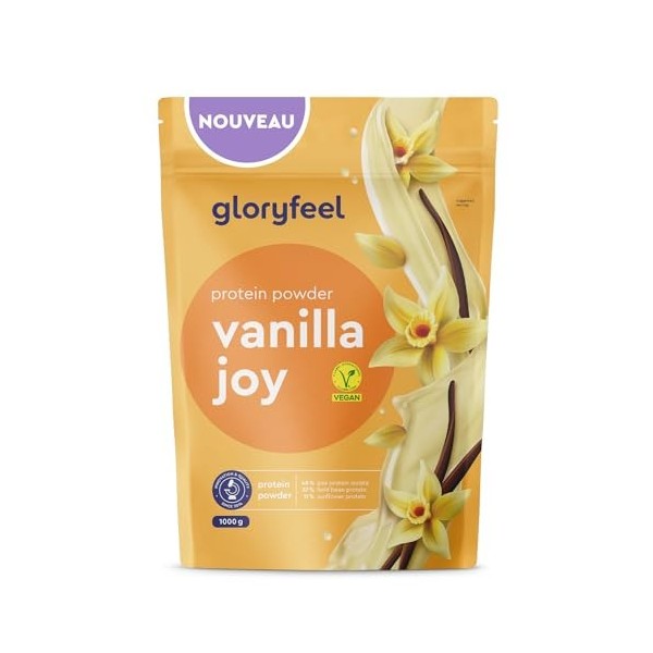 Proteine Vegan 1kg, 22g de Proteine, Goût de Cannelle, Poudre de Protéines Végétales Isolate de Pois, Fèves et Tournesol, Aug