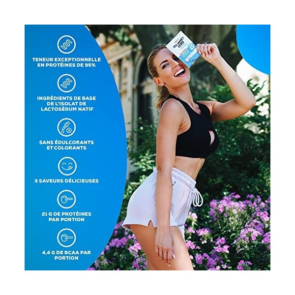BioTechUSA Iso Whey Zero Natural Poudre de protéine | 80% de protéines | Naturellement aromatisé | Sans gluten | Sans lactose