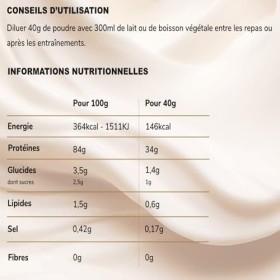 Whey Isolate - Protéines en poudre - Prise de masse musculaire - Goût Vanille - 3,6kg - YAM Nutrition