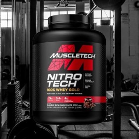MuscleTech Nitro-Tech 100% Whey Gold, Double Rich Chocolate EAN 631656256369 - 2270g