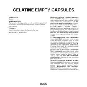 Bulk Capsules de gélatine, taille 1, paquet de 1000, lemballage peut varier