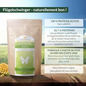 1kg de Protéine de Pois, à partir de pois jaunes au goût neutre, naturellement vegan, sans lactose et sans soja