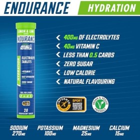 Applied Nutrition Effervescent Electrolyte 4000Mg Tablets - Lemon & Lime 6 X 20 Tabs