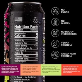 LMNT Eau délectrolyte pétillante – Paquet varié pétillant | 12 pièces