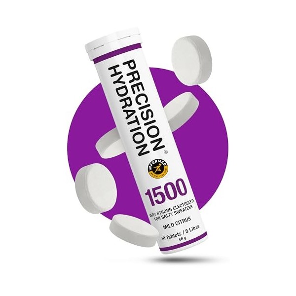 Precision Hydration Comprimés Électrolytes - Comprimés Hydratants Effervescents Multi-Force - Combat les Crampes - Faible en ...