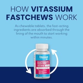 Vitassium FastChews Comprimés à croquer électrolytiques Punch aux Fruits 60 pièces