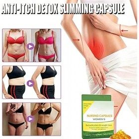 Capsules amincissantes détox naturelles Ultraslim - Capsules détox anti-démangeaisons apaisantes et minces, Anniecare Natural