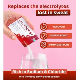 Ultra Lyte Electrolytes Drink Mix – Poudre de pastèque salée sans sucre – 12 sachets à haute teneur en sodium, oligo-minéraux