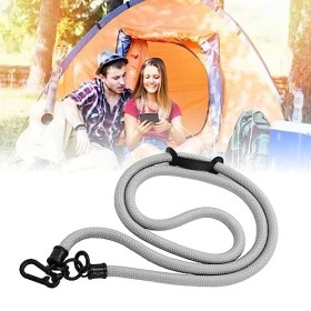 Sangle de Cou pour Téléphone, Métal Résistant à la Torsion et Polyester Résistant à la Déchirure Longe de Téléphone Portable 