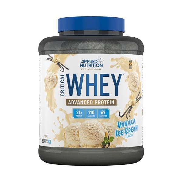 Applied Nutrition Critical Whey Protein Powder 900g - High Protein Powder, Protein Milkshake, Muscle Building Supplement with