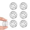 Kisstta Lot de 6 boules de shaker en acier inoxydable - Shaker à protéines - Boule de mélange en acier inoxydable - Pour bois