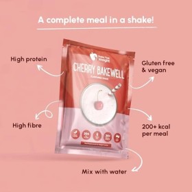 Shake That Weight 10 x Diet Shake – Cherry Bakewell – Plan de remplacement de repas pour perte de poids – Régime très faible 
