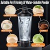 hzuisst Shaker Électrique, USB C Rechargeable Shaker Proteine, 600 ml Portable Shaker Protéine Electrique Shaker Sport pour S