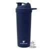 HYDRAFLOW Boost Bouteille shaker de protéines isotherme, capacités de mélange supérieures, 946,2 g – Bleu marine poudre