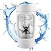 Nizirioo Shaker électrique - 600 ml - Mixeur électrique rechargeable par USB - Bouteille shaker pour shaker protéiné et lait 