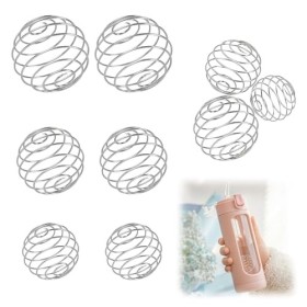 Lot de 9 boules de shaker en acier inoxydable - Petite boule de shaker en acier inoxydable - Pour boissons mélangées - 3 tail