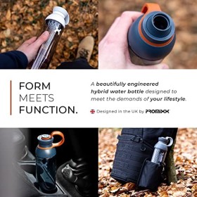 Promixx Bouteille deau FORM Nouvelle édition pour infusions et hydratation, grande bouteille de sport, couvercle anti-fuite,