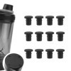 Lot de 12 Bouchons Antidérapants de Rechange pour Shaker à Protéines Électrique VOLTRX 24 oz, Bouchon Antidérapant en Silicon