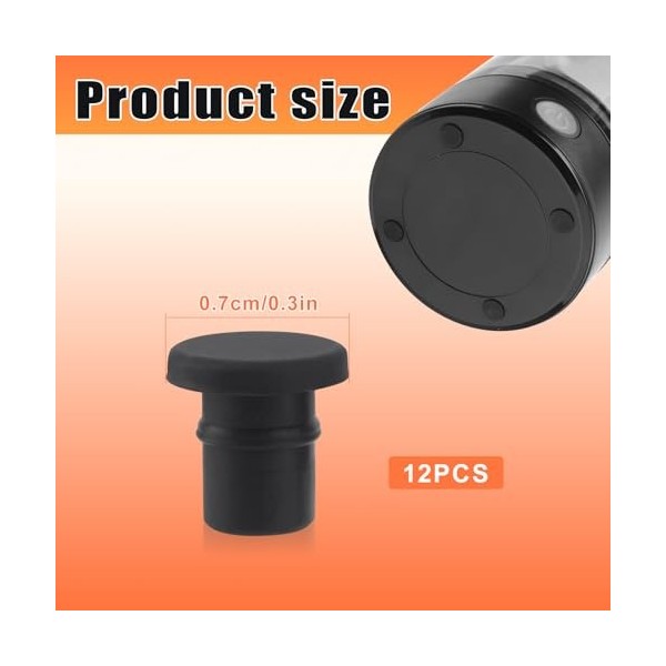 Lot de 12 Bouchons Antidérapants de Rechange pour Shaker à Protéines Électrique VOLTRX 24 oz, Bouchon Antidérapant en Silicon