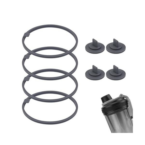 Lot de 8 Joints de Rechange pour Shaker à Protéines Électrique VOLTRX 24 oz, Joints en Silicone Joint dÉtanchéité Anti-Fuite