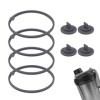Lot de 8 Joints de Rechange pour Shaker à Protéines Électrique VOLTRX 24 oz, Joints en Silicone Joint dÉtanchéité Anti-Fuite