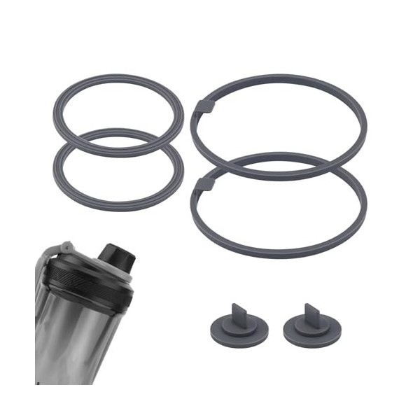 Lot de 6 Joints de Rechange Compatibles avec la Bouteille de Shaker à Protéines Électrique VOLTRX de 24 oz, Joints Anti-Fuite