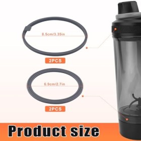 Lot de 4 Joints de Rechange pour Shaker à Protéines Électrique VOLTRX 24 oz, Joints dÉtanchéité en Silicone Pièces dÉtanché