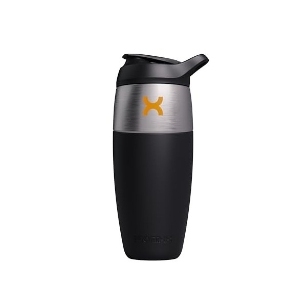 Promixx PURSUIT Bouteille Shaker Premium – Bouteille shaker de protéines à paroi unique en acier inoxydable – Durable, Couver...