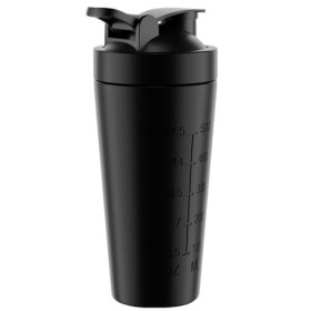 NutriVolv Shaker de luxe en acier 500 ml | Shaker protéiné isotherme en métal | Fouet mixball métallique | Sans BPA | Couverc