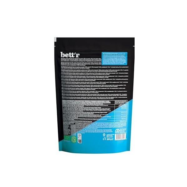 Bettr BIO Protein Shake Super Mix-Biologique, Végétalien, Sans Gluten, Sans Soja et Sans Produits Laitiers - 500g