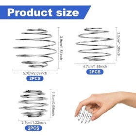 RAFIYU Lot de 6 shakers protéinés en acier inoxydable - Boule shaker en métal - Mélangeur de bouteille - Mélangeur à bille - 