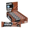 Corny Protein - Barres protéinées au chocolat, 30% protéines, 0% de sucres ajoutés, Pack de 18x50g, Taste the Power