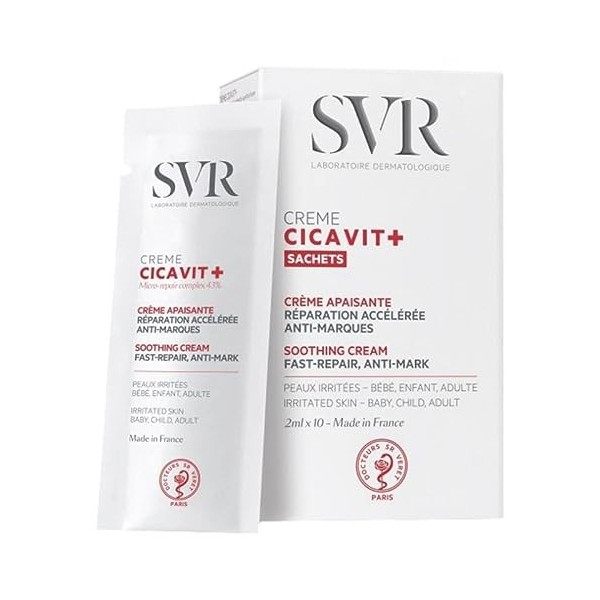 SVR Cicavit+ Crème Apaisante Réparation Accélérée Anti-Marques 10 Sachets