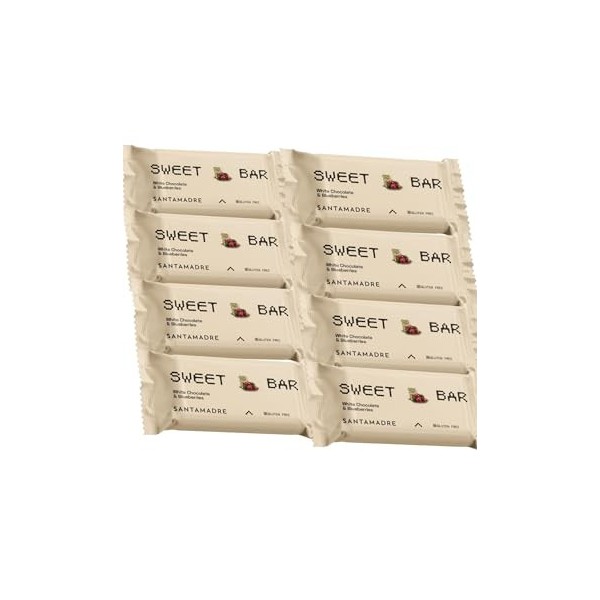 SANTA MADRE | SWEET BAR | Barre énergétique à lavoine | Saveurs Trois Chocolats, Chocolat Blanc et Myrtilles et Pomme Rôtie 