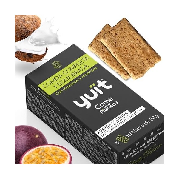 YUÏT | Barre protéinée | Barres énergétiques | Barres substitutives de repas | Barre protéinée sans sucre | 8,4 g de protéine