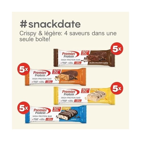 Premier Protein - High Protein Bar 50% - Multiflavourbox - 20x40g