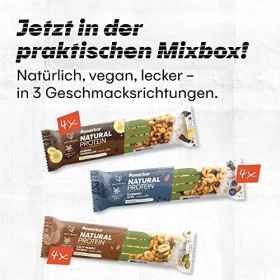 Powerbar Boîte de protéines naturelles multiflavour - 12 x 40 g - Barres protéinées végétaliennes + ingrédients naturels