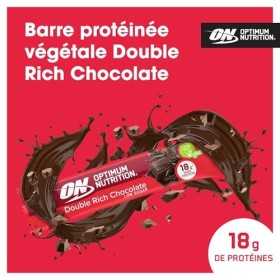 Optimum Nutrition Plant Bar 12x60g Double Chocolat Riche
