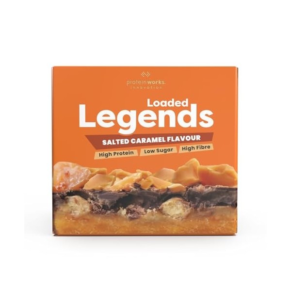 THE PROTEIN WORKS Protein Works - Barres de légende chargées | 14g de protéines | 12 paquets x 47 g | Faible teneur en sucre|
