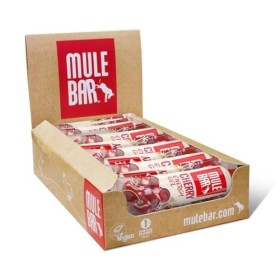 MULEBAR - Boite De 24 Gels Energétiques - Cerise - Antioxydant - Vitamines Et Minéraux - 2EN1 - Gel Pur Ou Dilué - Facile À D