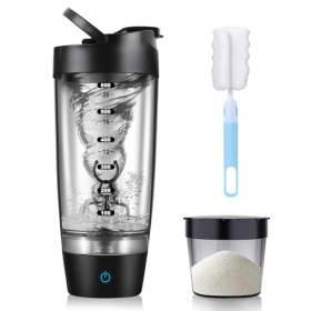 SOARFLY Shaker electrique 700ml shaker protéine electrique avec compartiment à poudre, shaker protéine shaker electrique USB 