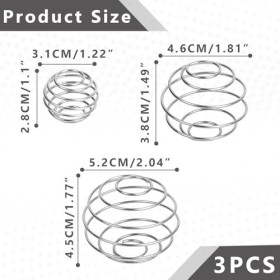 3 Pièces Boule De Secousse,Melangeur Anti Grumeaux Biberon,Acier Inoxydable Boule De Secoussemélangées,Mélangeur Biberon,En P