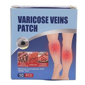 Lot de 10 Patchs pour Varices, Sérum aux Herbes pour éliminer les œdèmes, Chevilles Enflées, Patch Apaisant pour la Peau pour