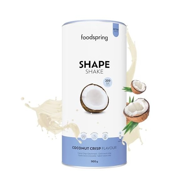 foodspring Shape Shake Fruits des bois - Substitut de repas complet pour le contrôle du poids avec des protéines de qualité s