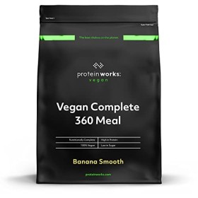 THE PROTEIN WORKS Repas Complet 360 Vegan | Banane Onctueuse | Nutritionnellement équilibré | 100% vegan | Repas rapide et ab